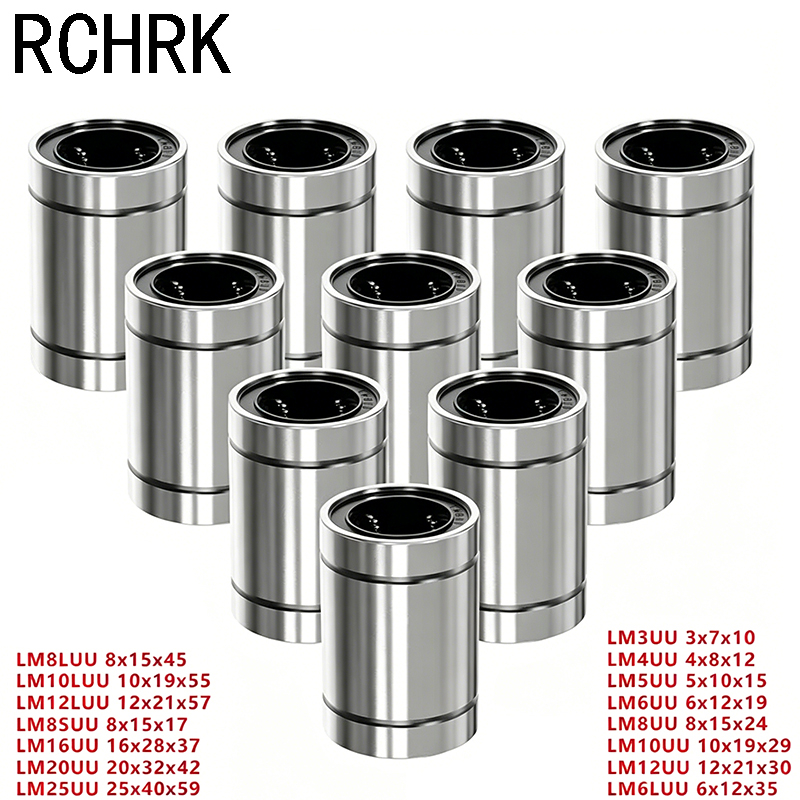 Lm8Uu Bearing - 4/10 шт. LM8UU LM10UU LM16UU LM12UU