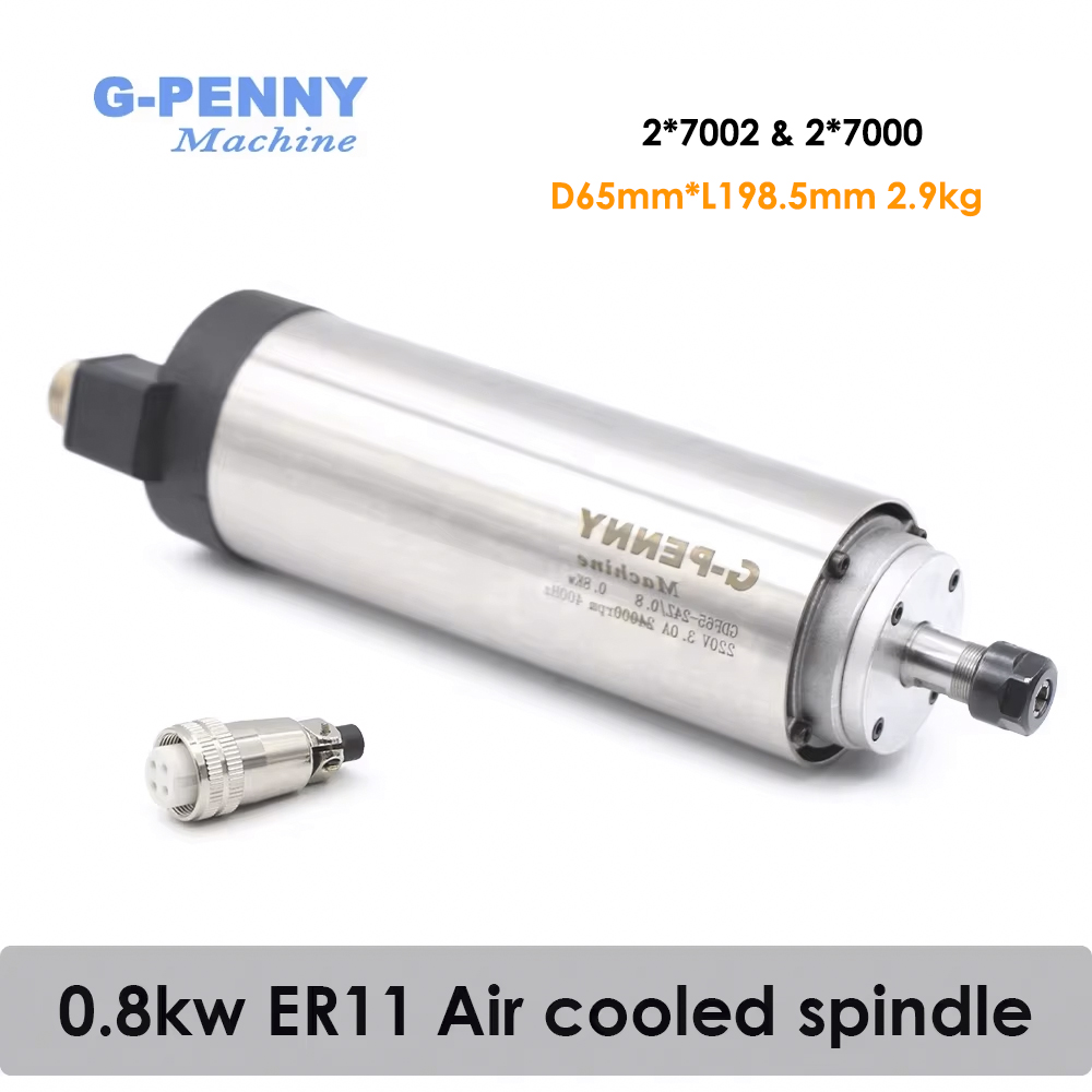 Water Cooled Spindle - Воздушно-охлаждаемый шпиндельный двигатель G-Penny 0.8 кВт,