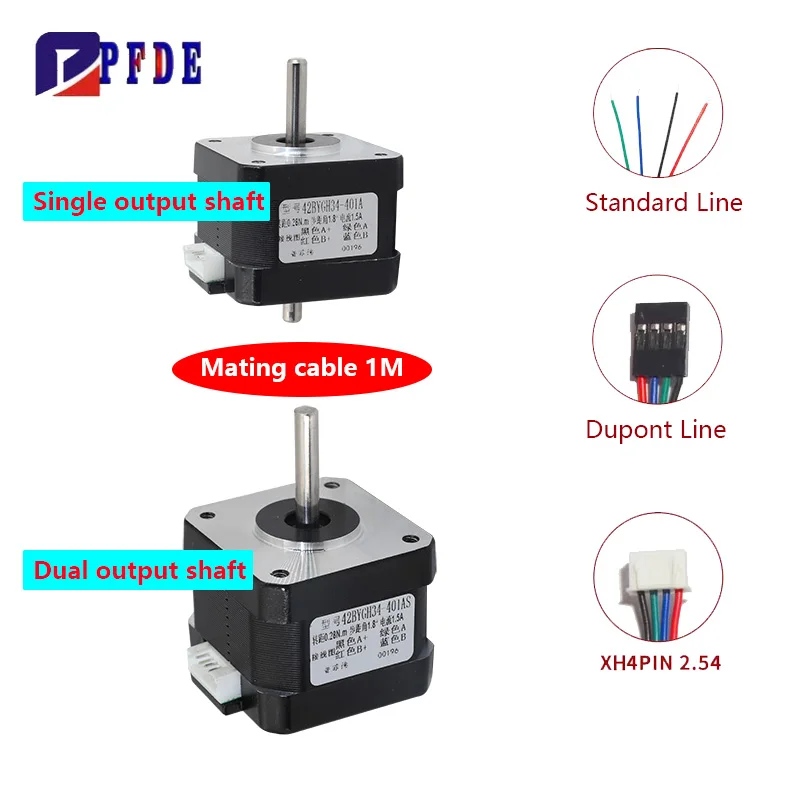 Stepper Motor Nema17 - Nema17 Шаговый двигатель 42BYGH Детали 3D-принтера