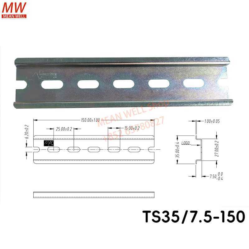 Lm8Uu Bearing - TS35 7,5 мм разъем DIN-рейки для
