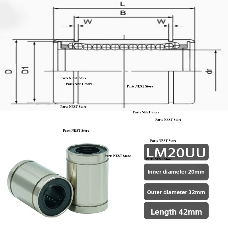 2/5 шт. Линейные втулки, линей – обзор и цена Lm8Uu Bearing