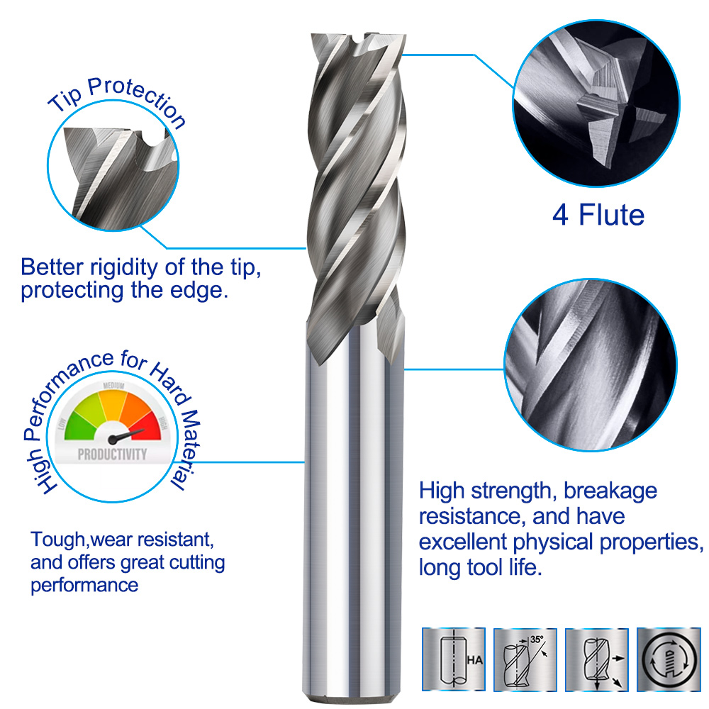 XCAN HSS фреза 4-зубая концева – обзор и цена End Mill Set