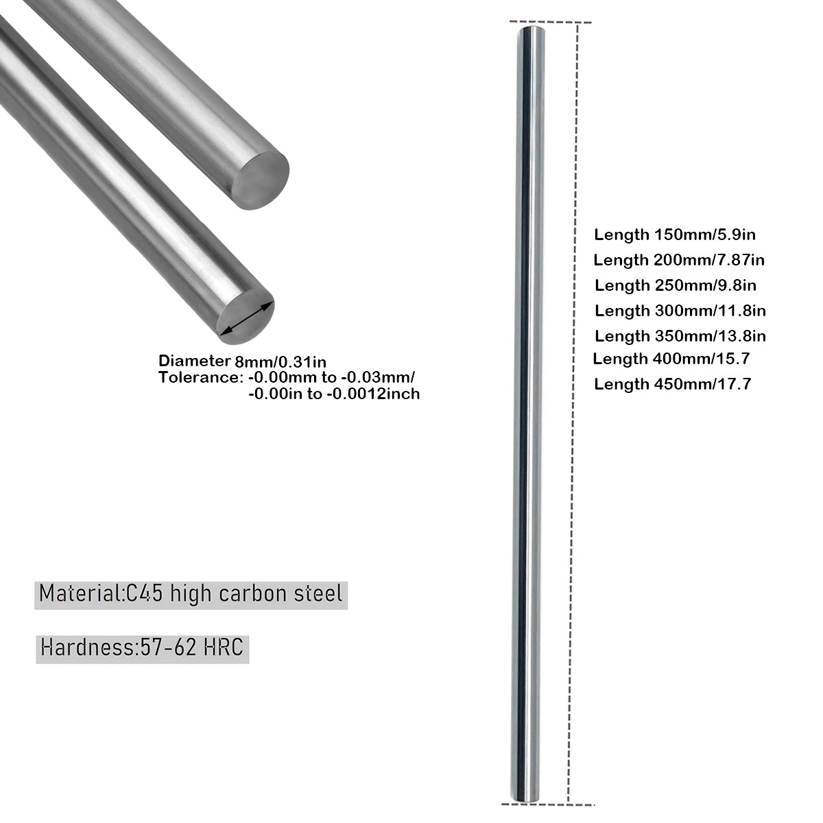 2 шт. линейных направляющих шт – обзор и цена Linear Rod 8Mm
