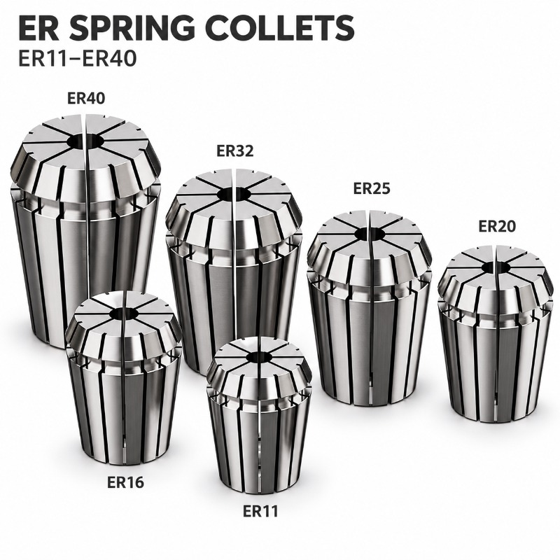 Набор цанговых патронов ER8, E – обзор и цена End Mill Set