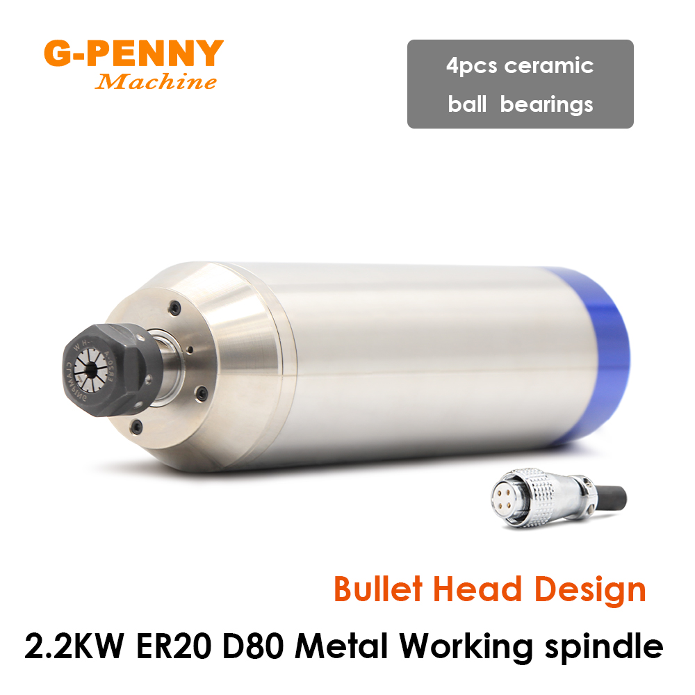 G-PENNY 2,2 кВт ER20 Металличе – обзор и цена Water Cooled Spindle