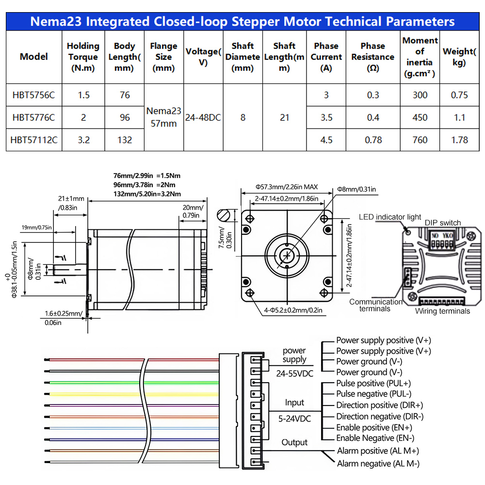Комплект шагового двигателя Ne – обзор и цена Nema23 Stepper